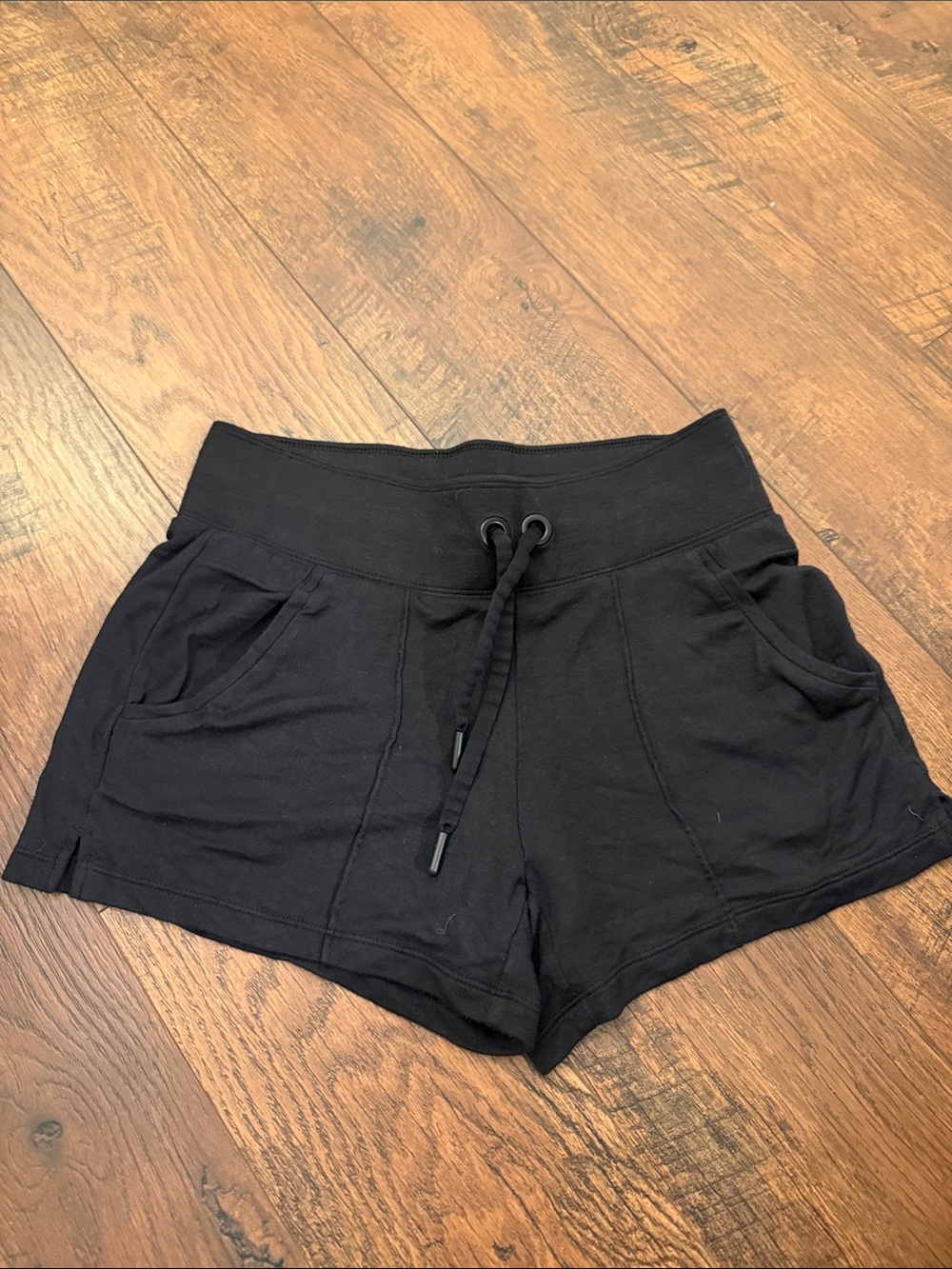 Athleta Black Women's Drawstring Athletic Shorts
